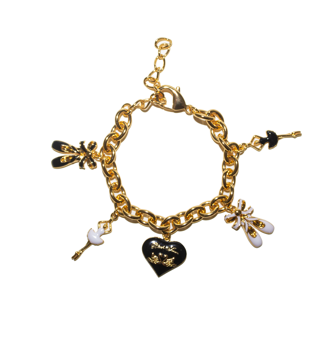 Build Your Own Gold & Rose Charm Bracelet