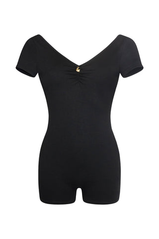 Backless Black Swan Bodysuit