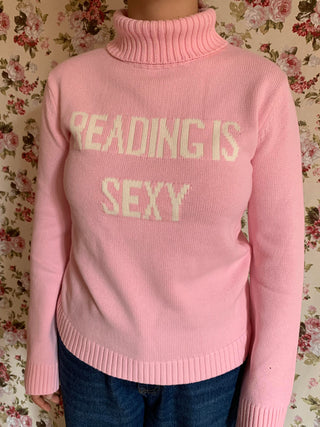 Pink Reading is Sexy Sweater