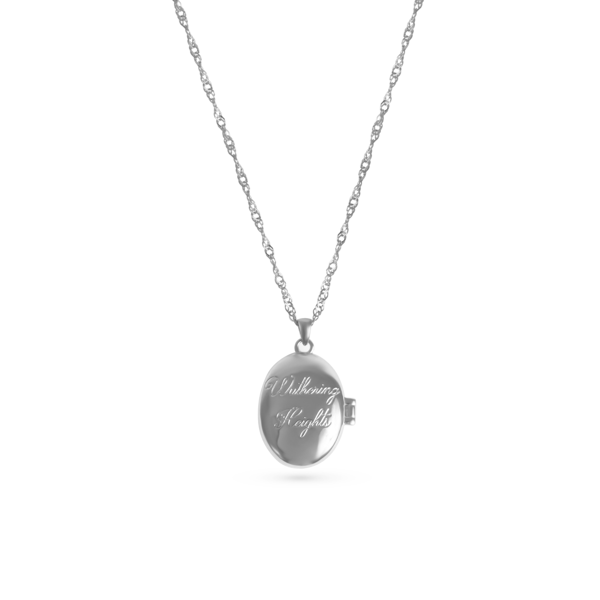 Wuthering Heights Locket Necklace Silver – Favorite Child