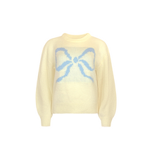 Load image into Gallery viewer, Baby Blue Bow Sweater
