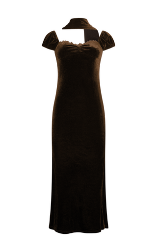 Elizabeth Brown Velvet Dress