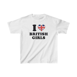 I Love British Girls Baby Tee